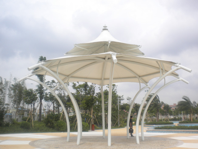 大嶺山公園景觀(guān)膜結(jié)構(gòu)涼亭工程